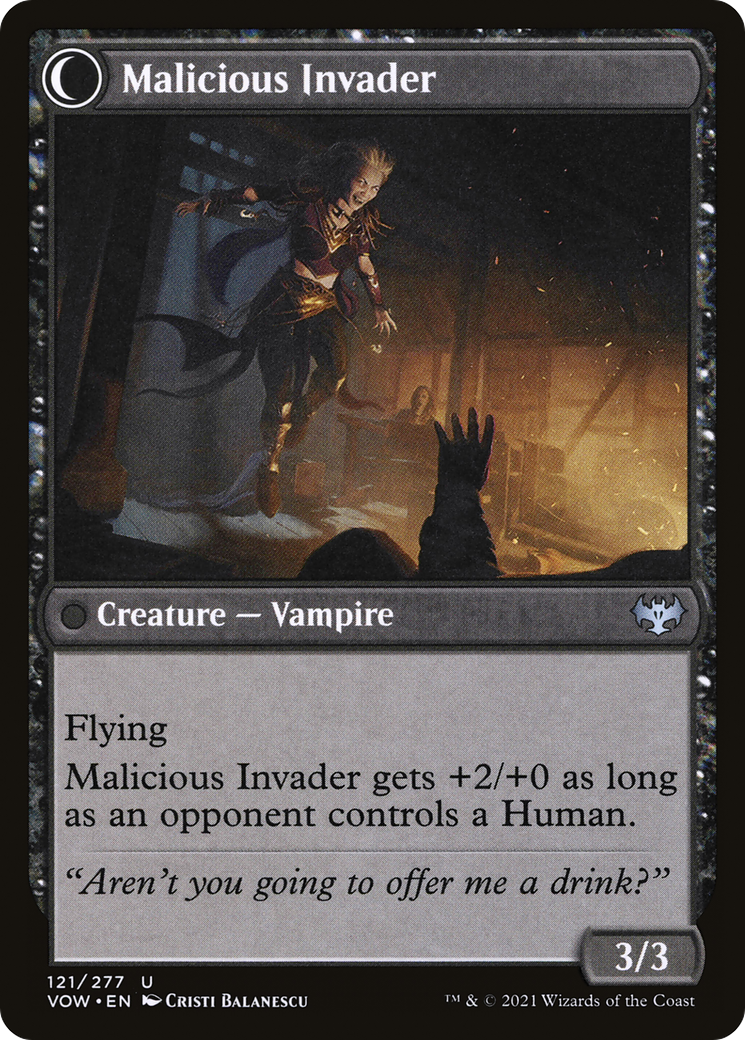 Innocent Traveler (VOW-121) - Innistrad: Crimson Vow: (Double Faced Transform)