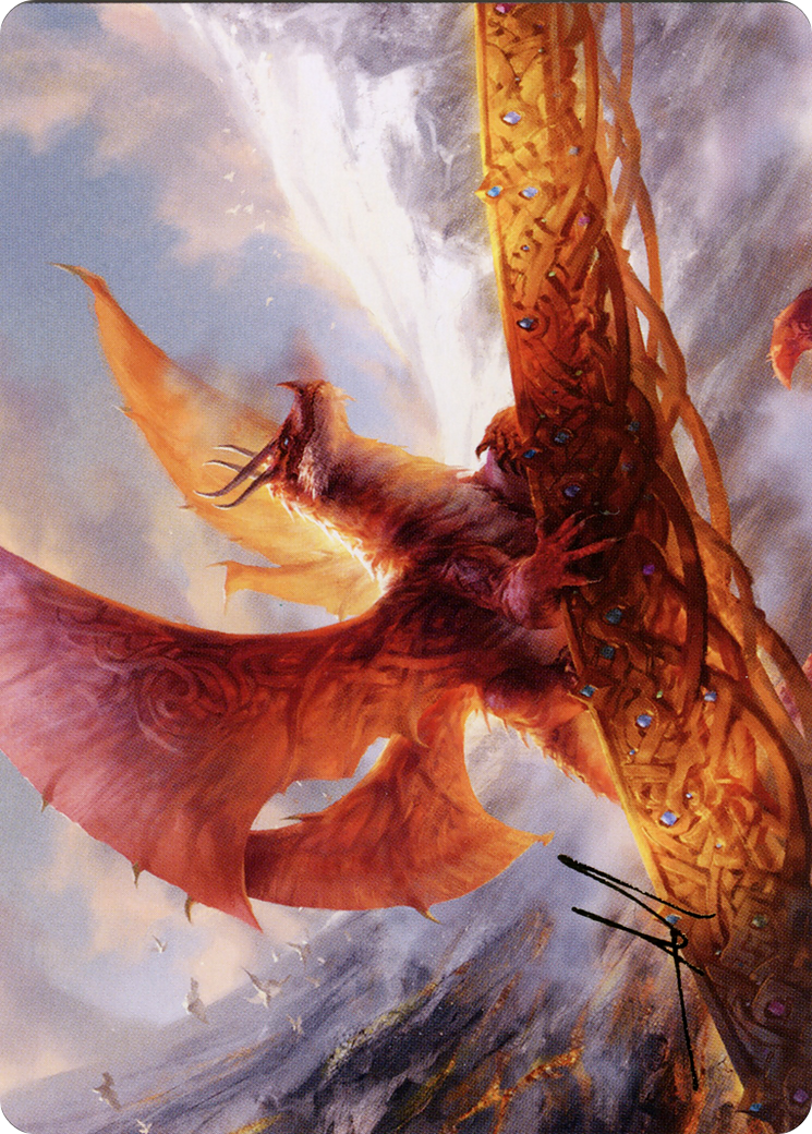 Goldspan Dragon // Goldspan Dragon (ASKHM-035) - Art Series: Kaldheim (Borderless)