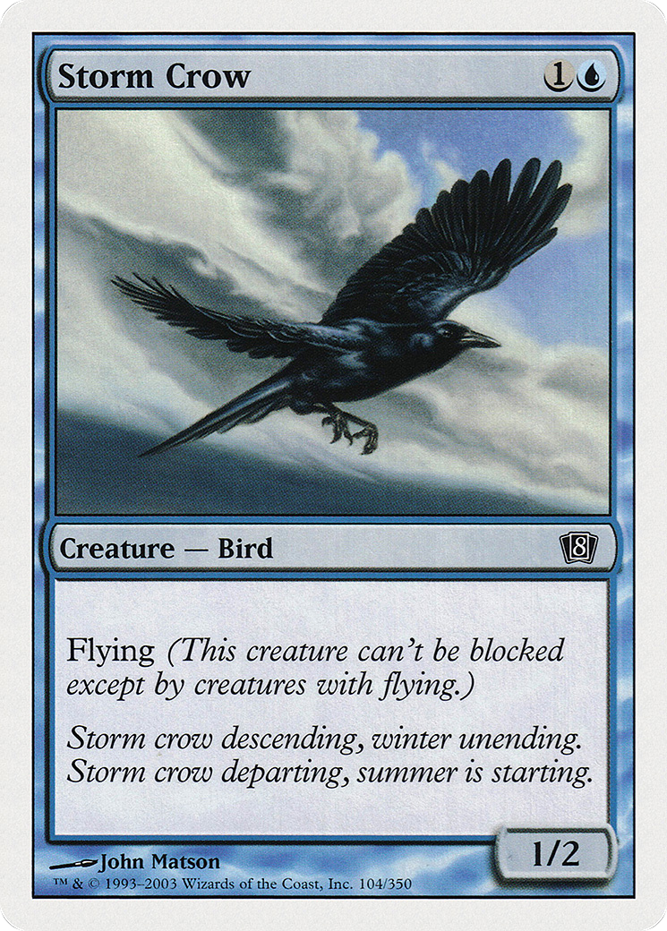 Storm Crow (8ED-104) - 8th Edition Foil
