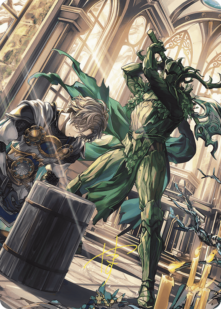 Karmic Justice // Karmic Justice (AWOE-077) - Wilds of Eldraine Art Series (Borderless) Foil