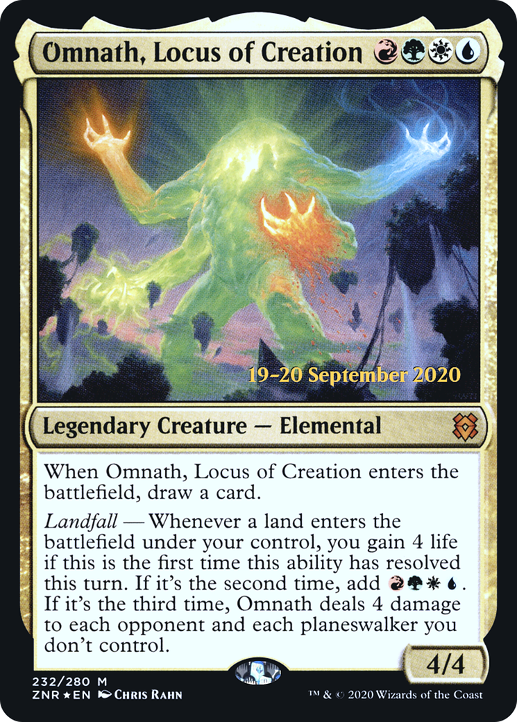 Omnath, Locus of Creation (PRE-232) - Zendikar Rising Promos Foil