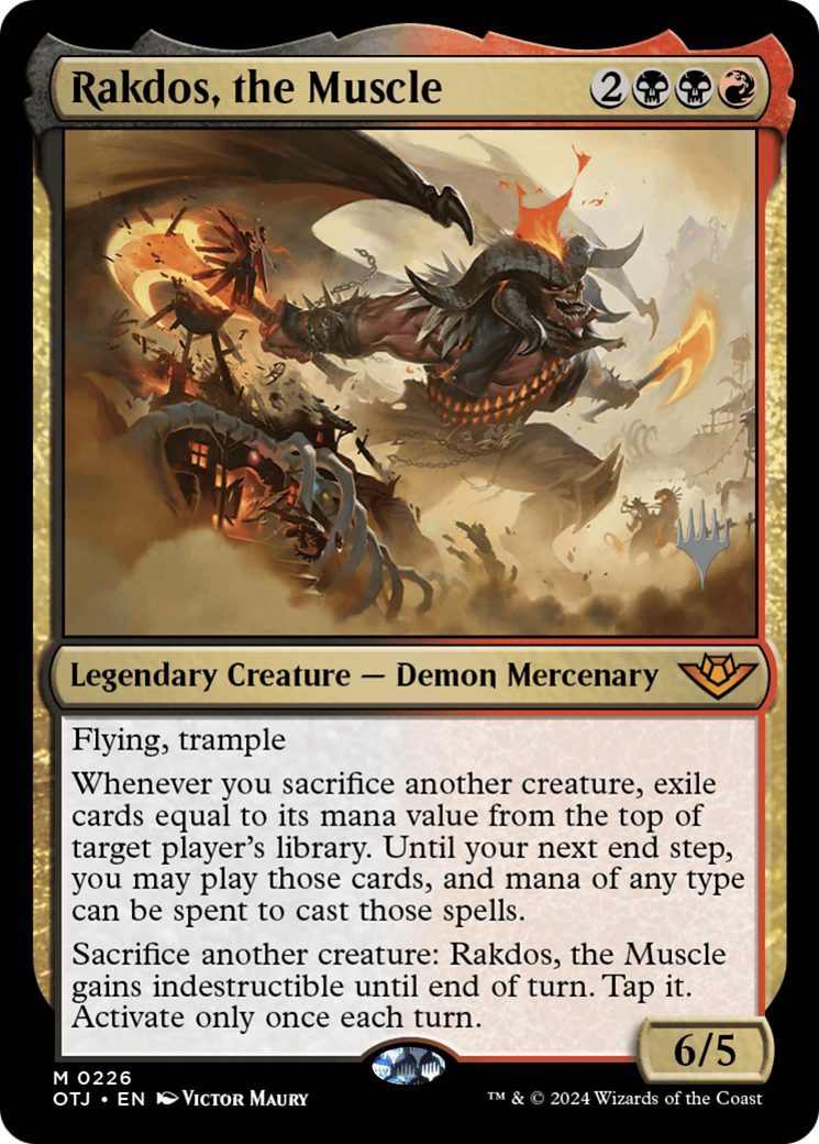 Rakdos, the Muscle (PPOTJ-226) - Outlaws of Thunder Junction Promos Foil