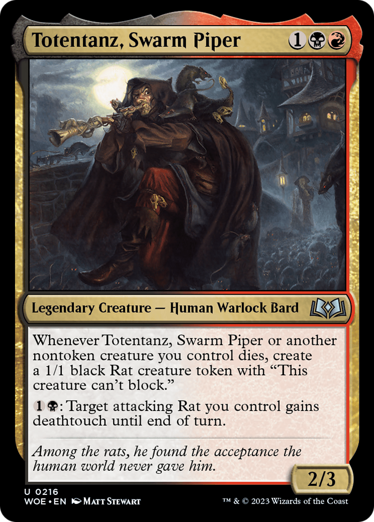 Totentanz, Swarm Piper (WOE-216) - Wilds of Eldraine Foil