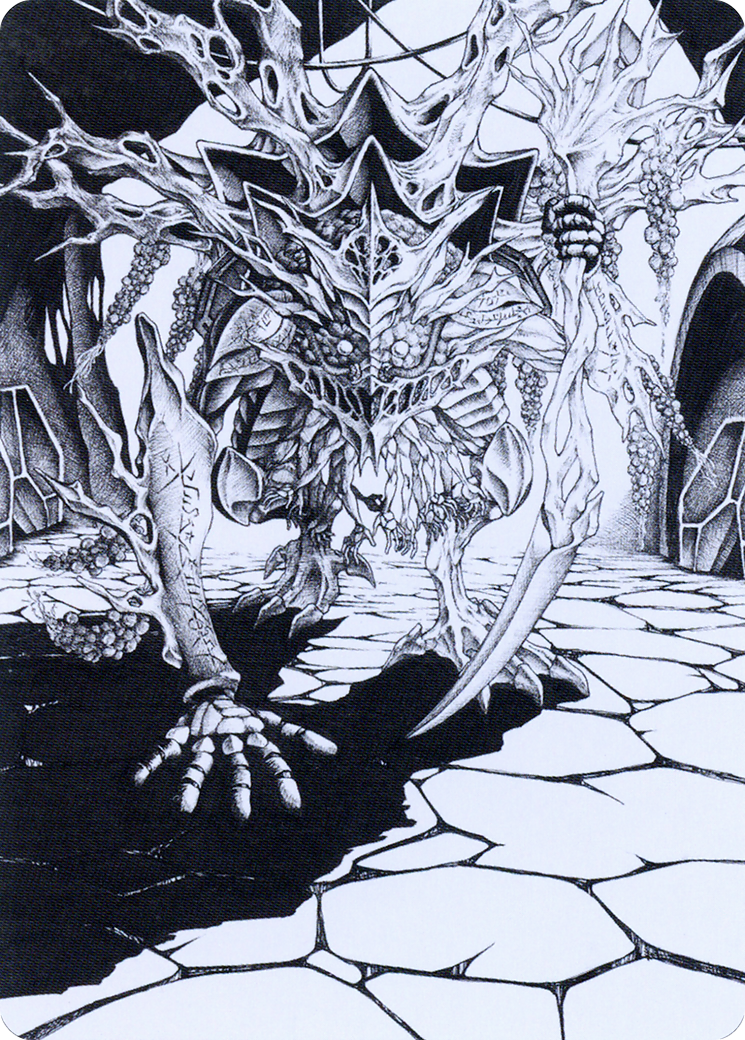 Thrun, Breaker of Silence // Thrun, Breaker of Silence (AONE-076) - Phyrexia: All Will Be One Art Series (Borderless) Foil