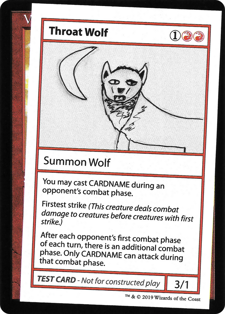 Throat Wolf (No PW Symbol) (CMB1-065) - Mystery Booster Playtest Cards 2021