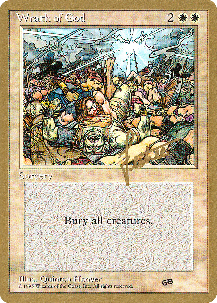 Wrath of God - 1996 Bertrand Lestree (4ED) (SB) (WCD-) - Pro Tour Collector Set