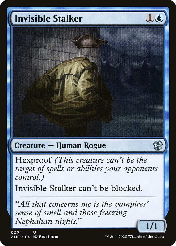 Invisible Stalker (ZNC-027) - Zendikar Rising Commander