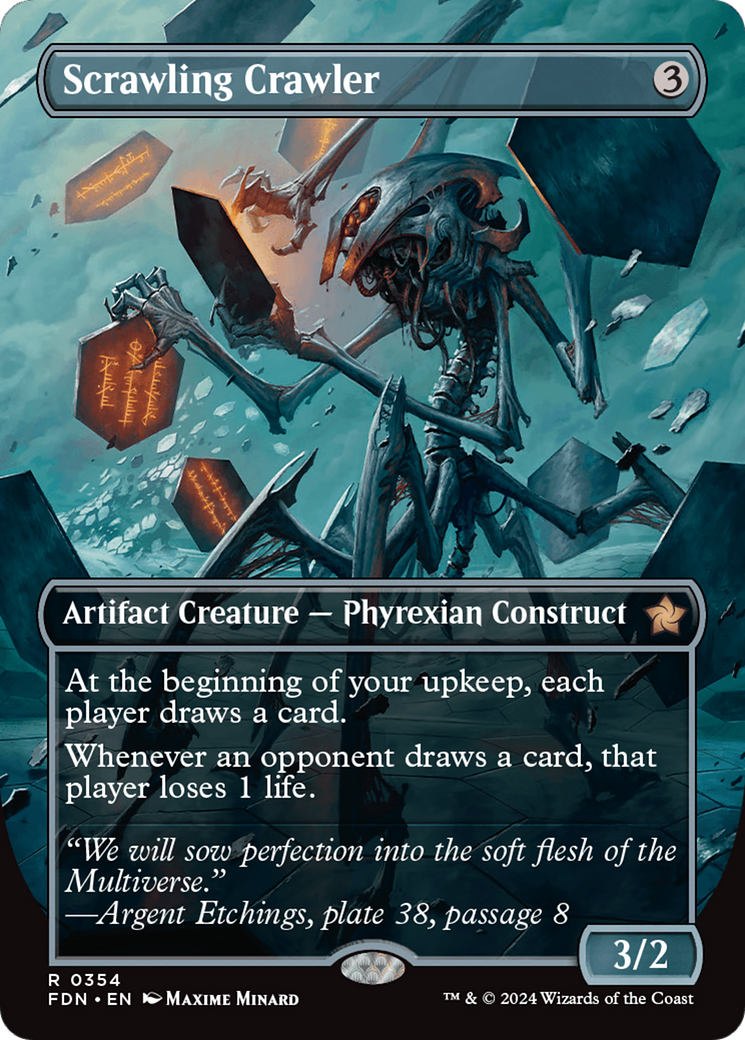 Scrawling Crawler (Borderless) (FDN-354) - Foundations (Borderless) Foil