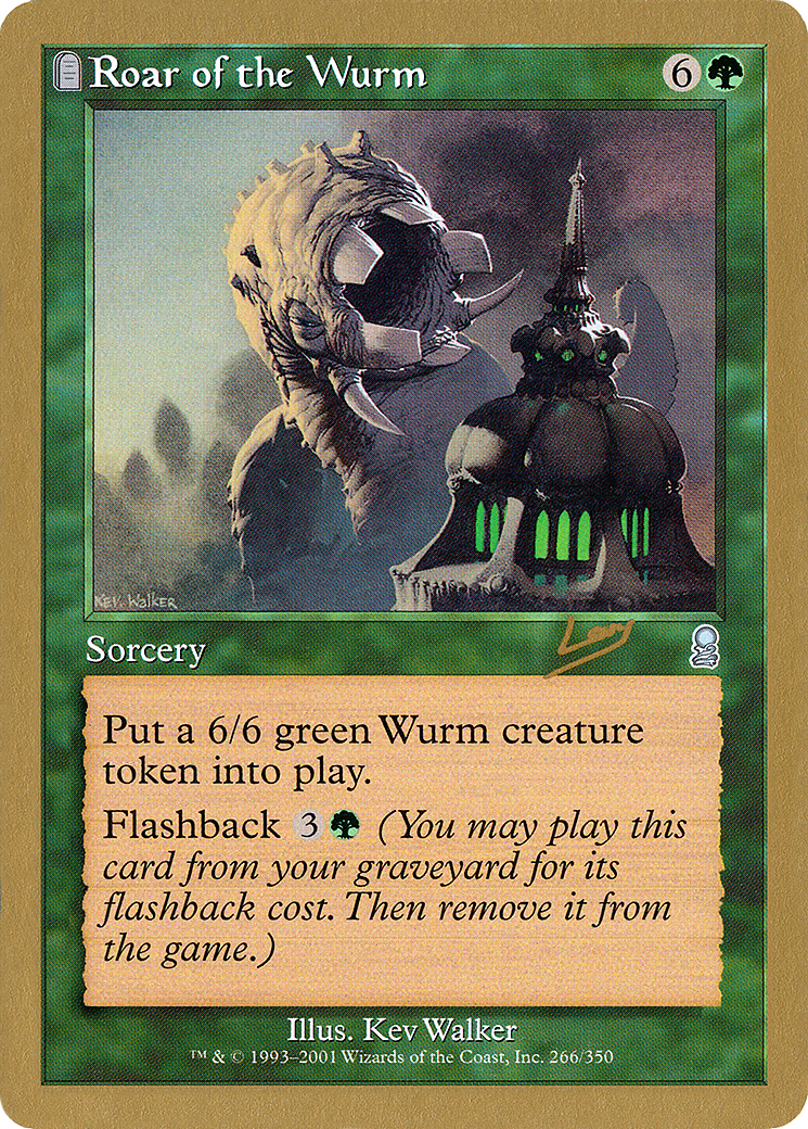 Roar of the Wurm - 2002 Raphael Levy (ODY) (WCD-) - World Championship Decks 2002: (tombstone)