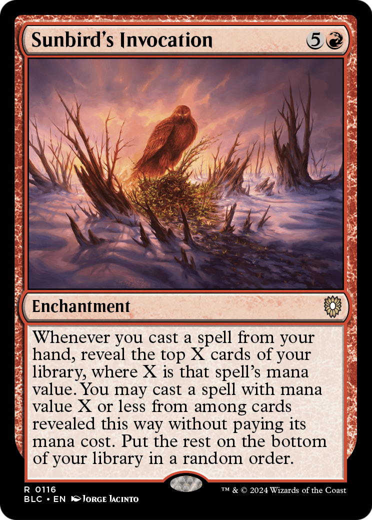 Sunbird's Invocation (BLC-116) - Bloomburrow Commander