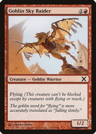 Goblin Sky Raider (10E-210) - 10th Edition Foil
