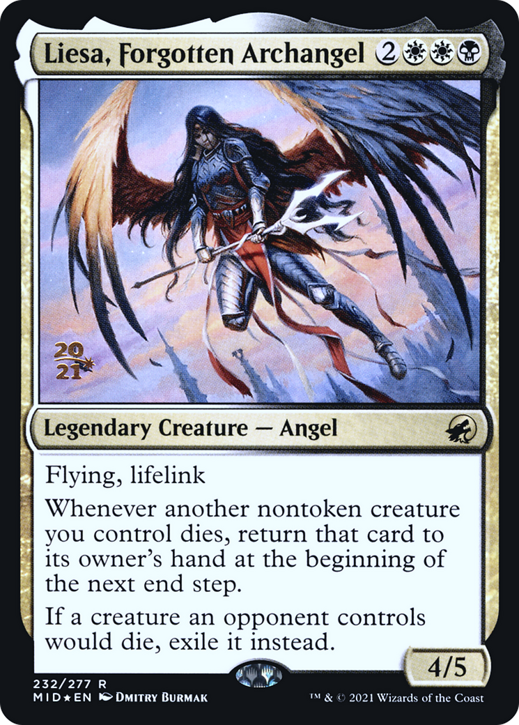 Liesa, Forgotten Archangel (PRE-232) - Innistrad: Midnight Hunt Promos Foil