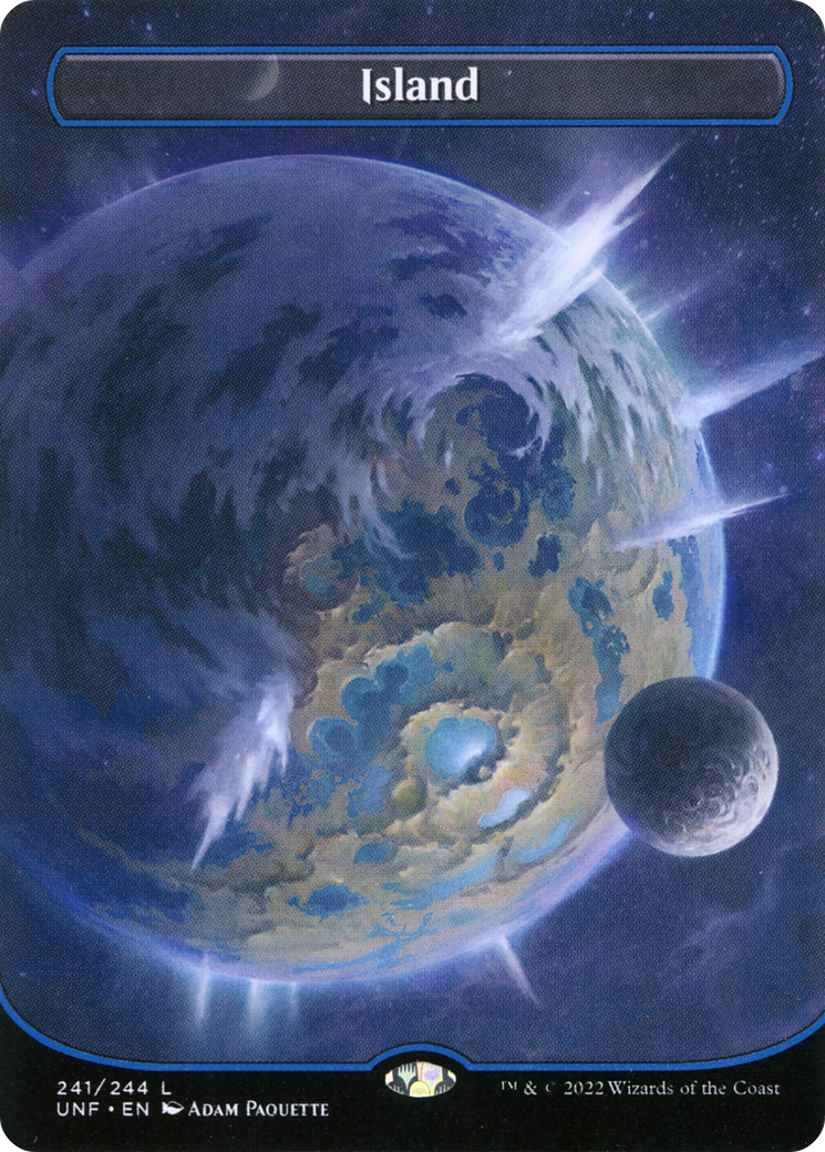 Island (241) (Borderless) (UNF-241) - Unfinity (Borderless) Foil
