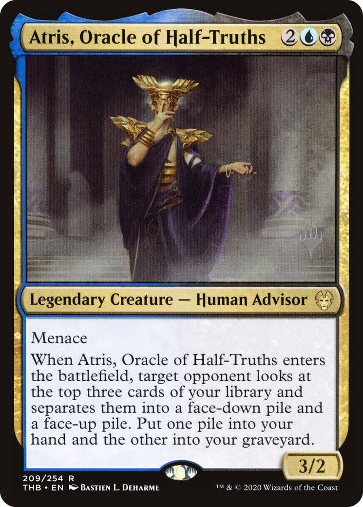 Atris, Oracle of Half-Truths (PPTHB-209P) - Theros Beyond Death Promos