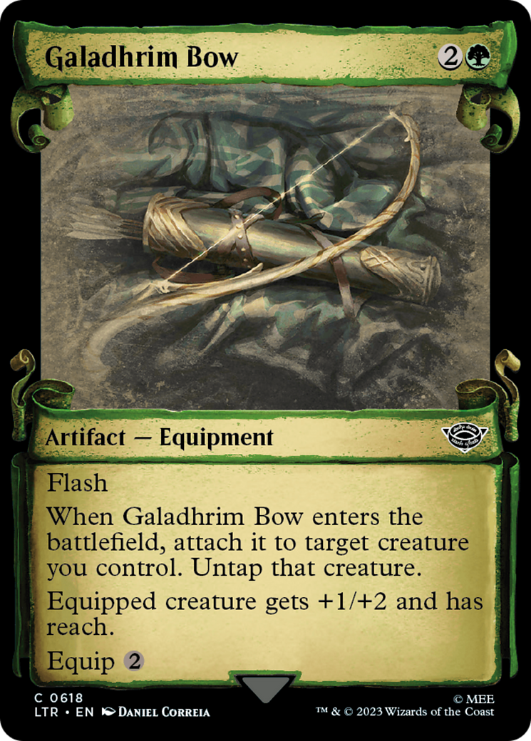 Galadhrim Bow (Showcase Scrolls) (LTR-618) - The Lord of the Rings: Tales of Middle-earth: (Showcase)