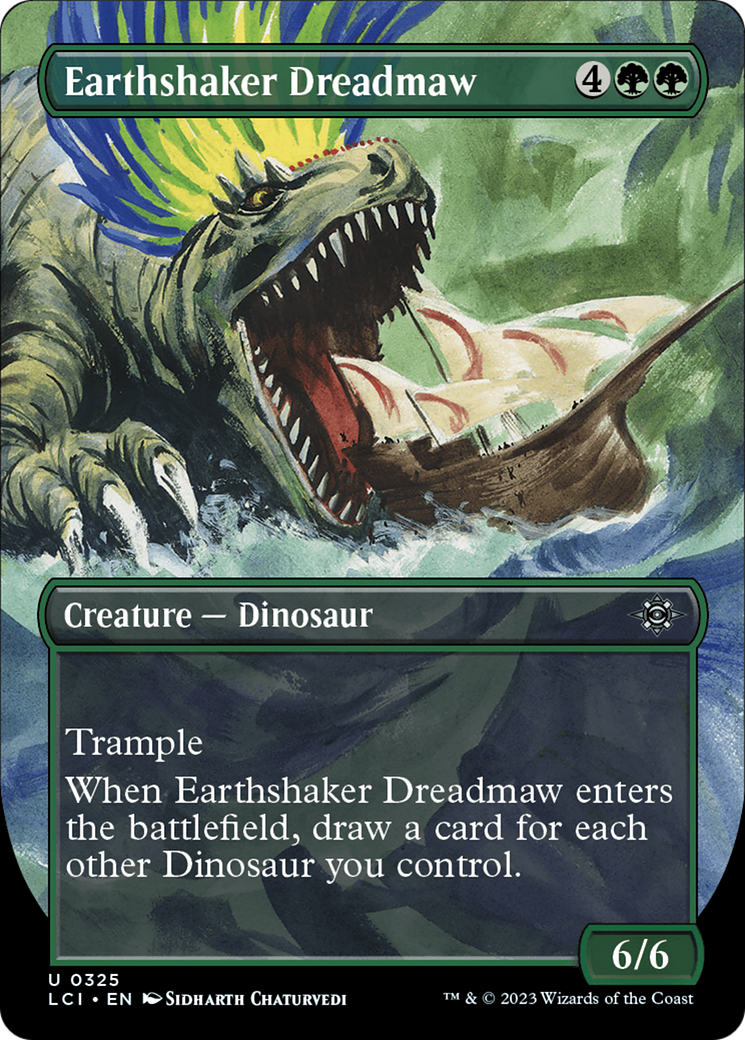 Earthshaker Dreadmaw (Borderless) (LCI-325) - The Lost Caverns of Ixalan (Borderless) Foil