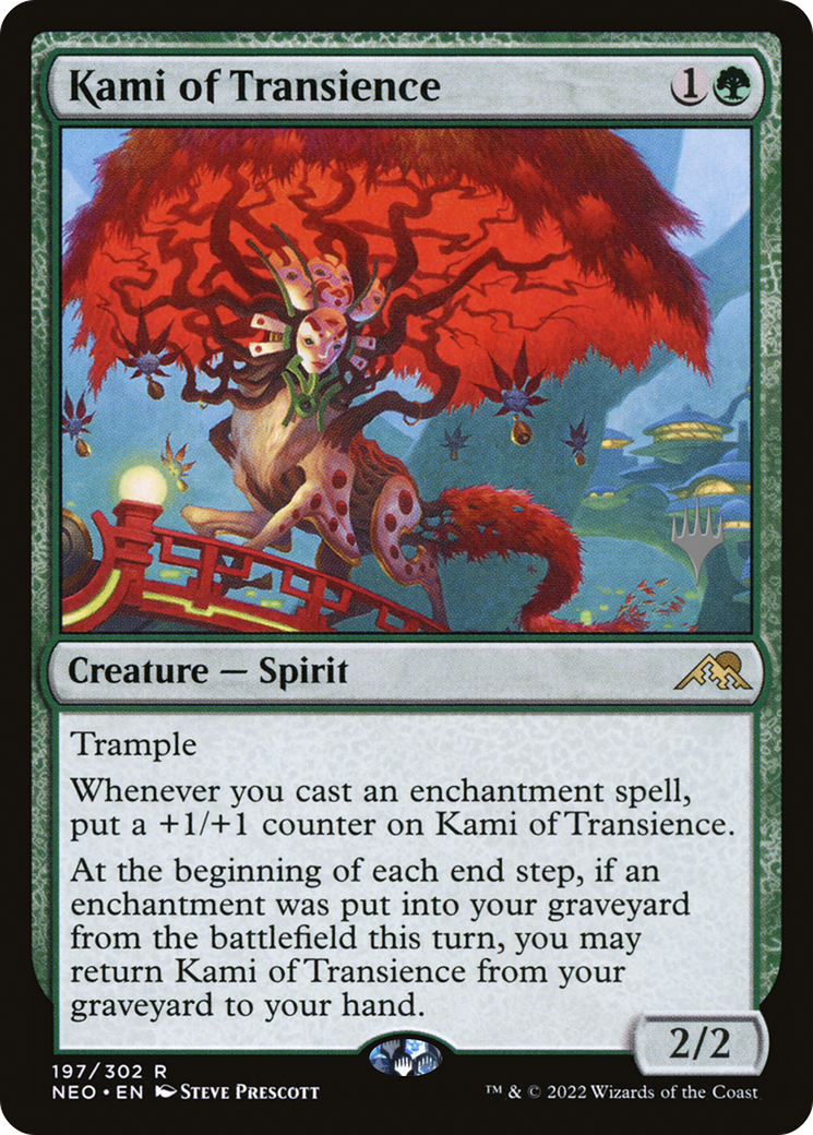 Kami of Transience (PPNEO-197) - Kamigawa: Neon Dynasty Promos Foil