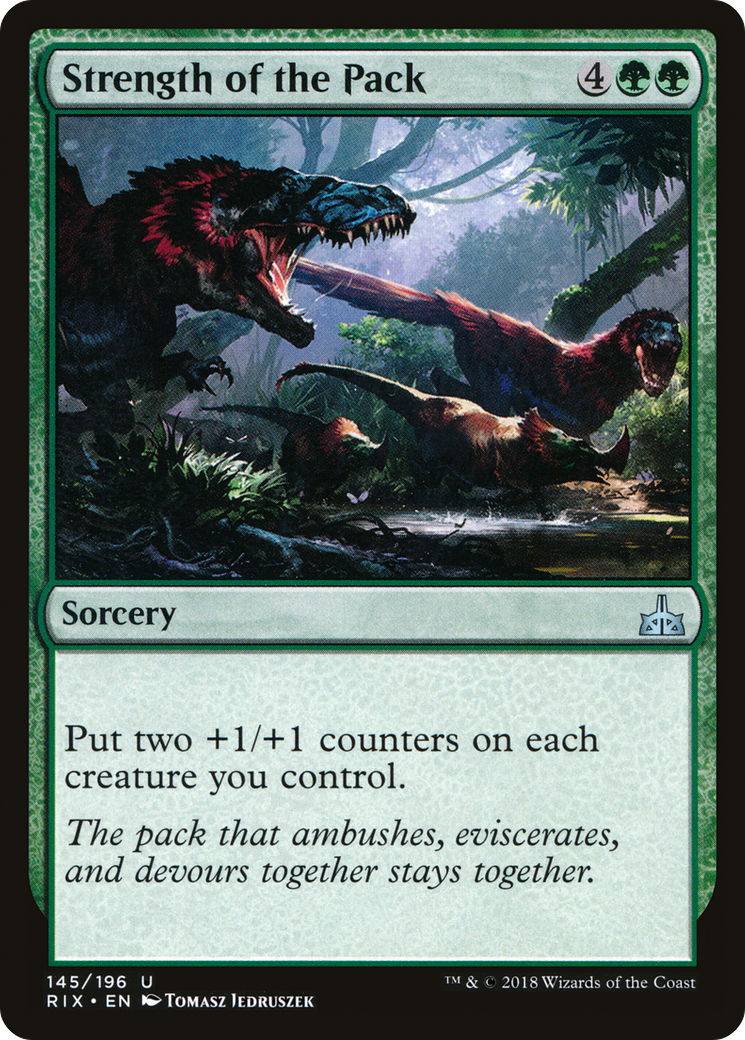 Strength of the Pack (RIX-145) - Rivals of Ixalan Foil
