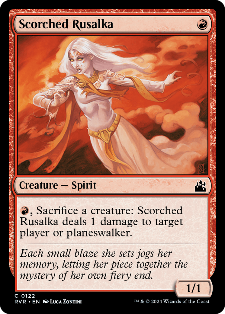 Scorched Rusalka (RVR-122) - Ravnica Remastered Foil