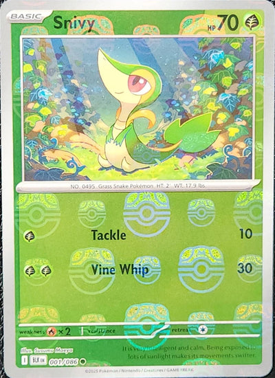 Snivy (001/086) (Master Ball Pattern) [Scarlet & Violet: Black Bolt]