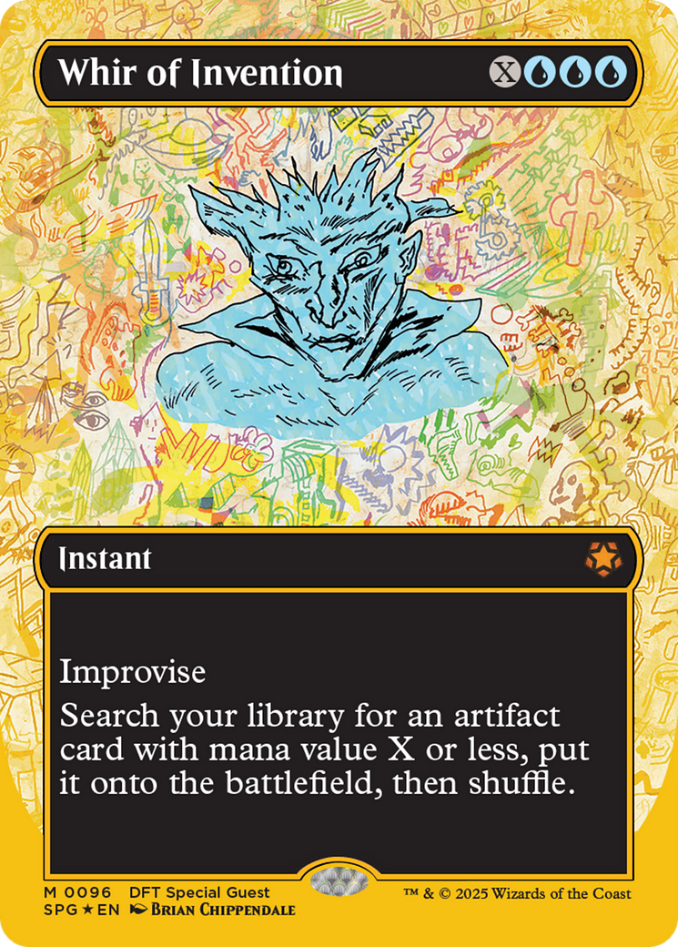 Whir of Invention (Borderless) (First-Place Foil) (SPG-096) - Special Guests (Borderless) Foil
