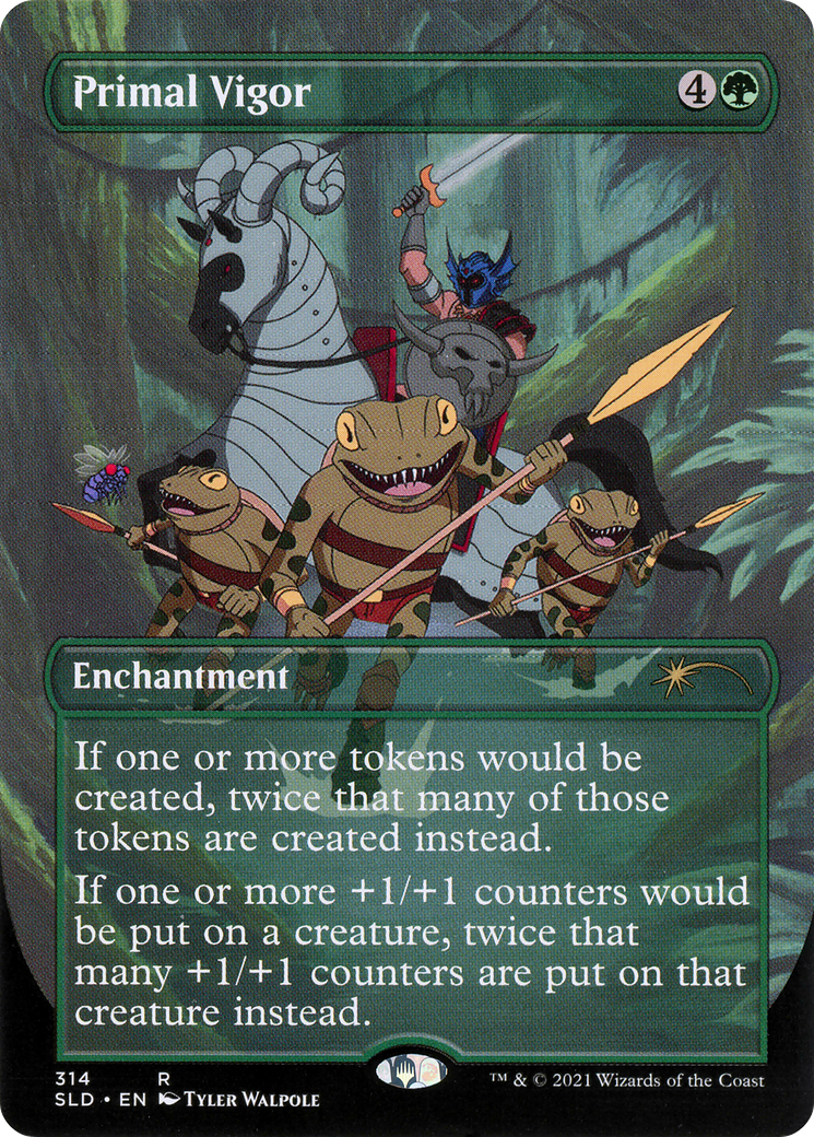 Primal Vigor (SLD-314) - Secret Lair Drop (Borderless) Foil