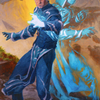 Jace, Mirror Mage // Jace, Mirror Mage (AZNR-001) - Zendikar Rising Art Series (Borderless)