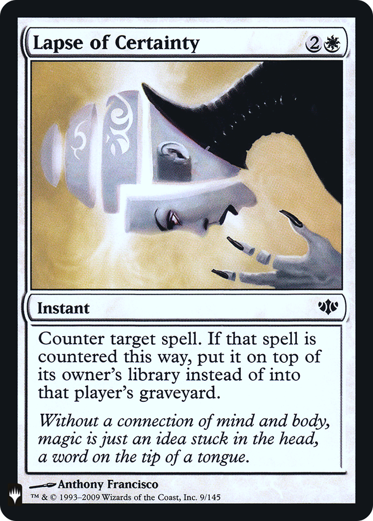 Lapse of Certainty (LIST-009) - The List Foil