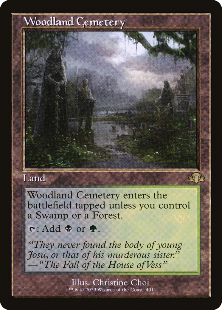 Woodland Cemetery (Retro Frame) (DMR-401) - Dominaria Remastered