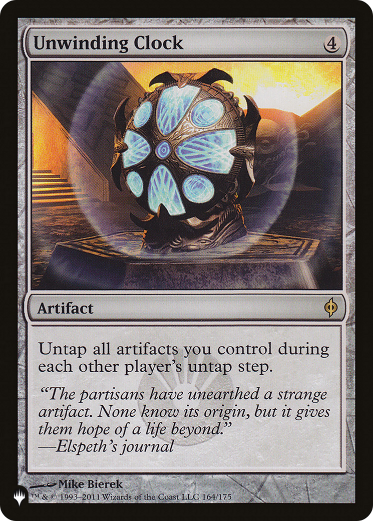Unwinding Clock (LIST-164/175) - The List