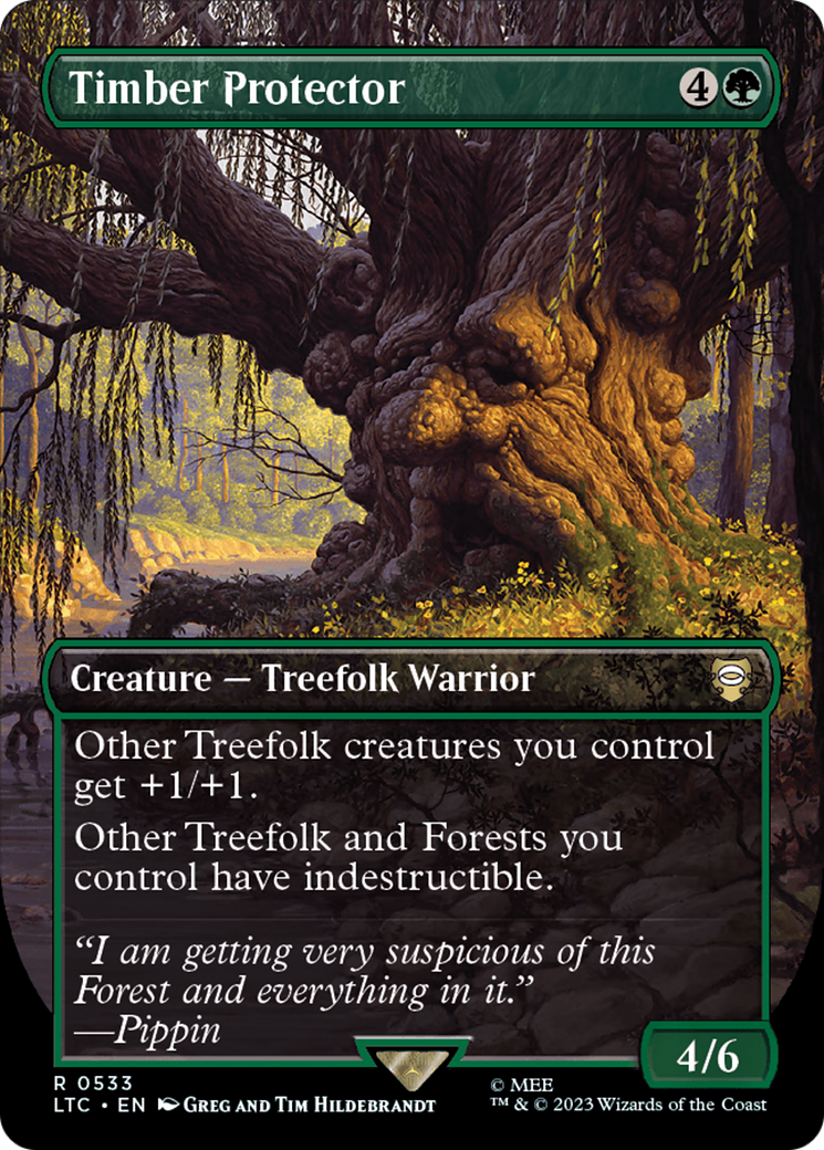 Timber Protector (Borderless) (LTC-533) - Tales of Middle-earth Commander (Borderless)