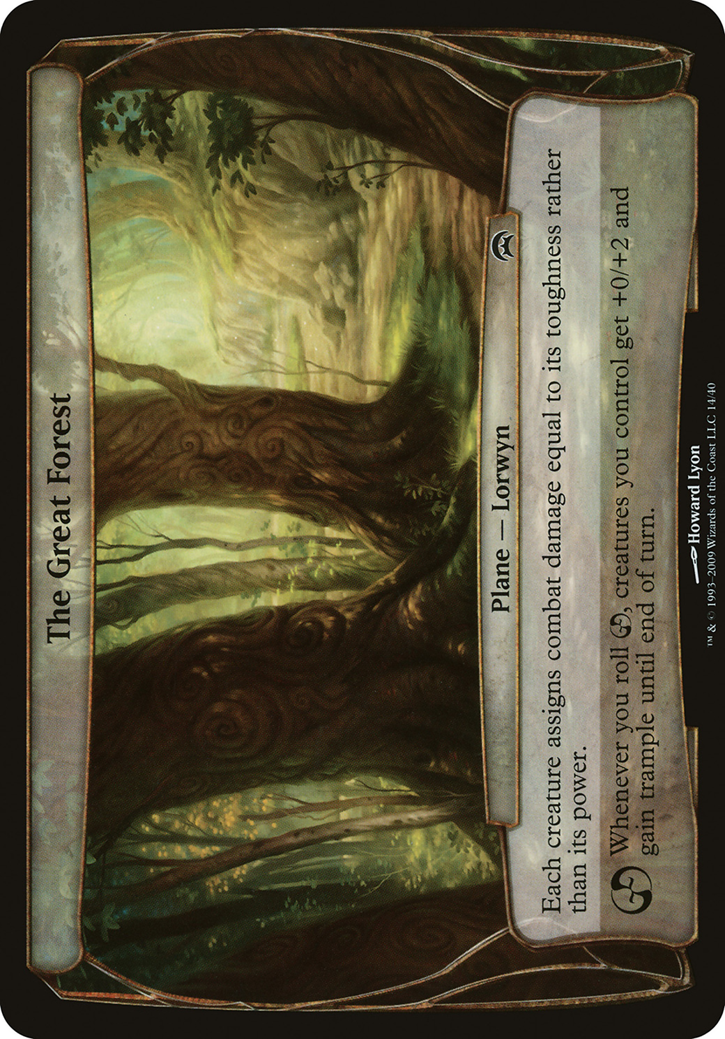 The Great Forest (Planechase) (OVER-) - Planechase Planes