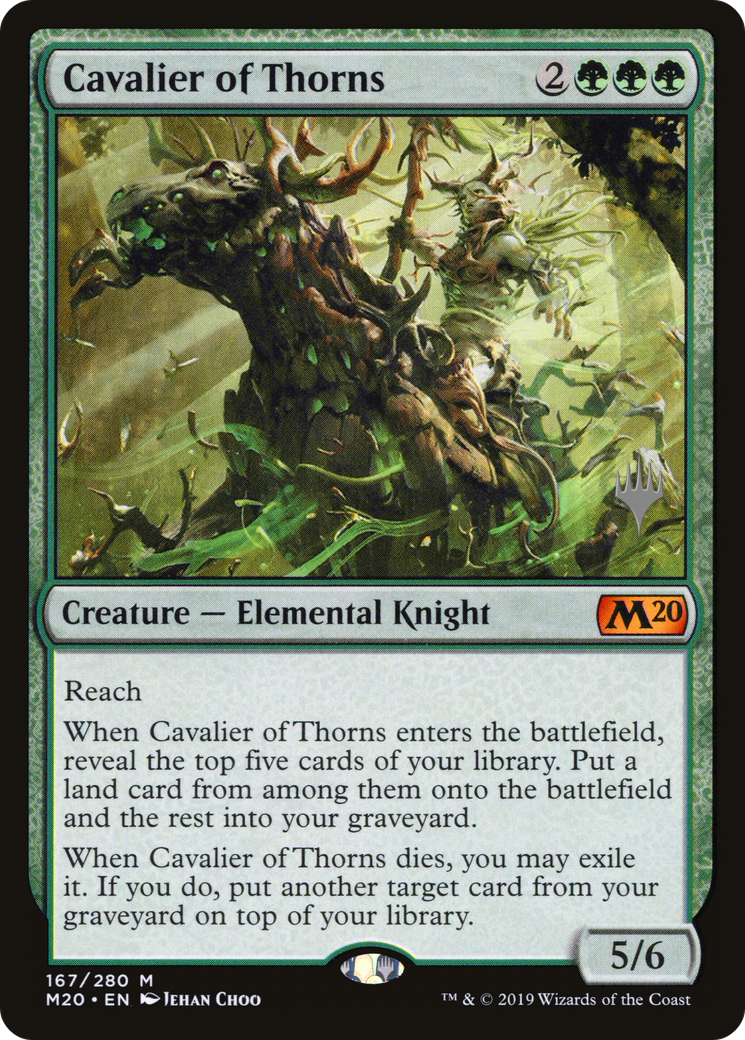 Cavalier of Thorns (PPM20-167) - Core Set 2020 Promos Foil