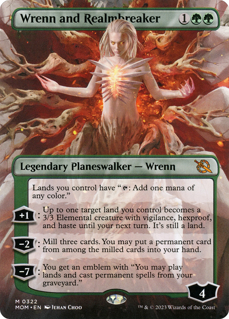 Wrenn and Realmbreaker (Borderless) (MOM-322) - March of the Machine (Borderless)