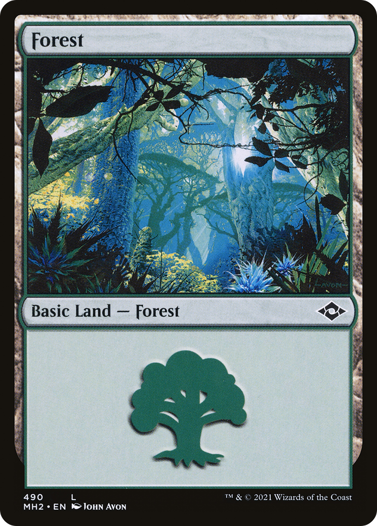 Forest (490) (MH2-490) - Modern Horizons 2 Etched Foil
