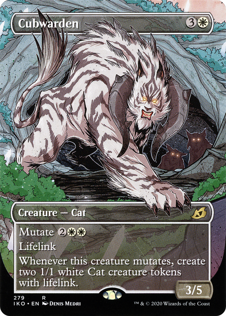 Cubwarden (Showcase) (IKO-279) - Ikoria: Lair of Behemoths: (Showcase) (Borderless) Foil