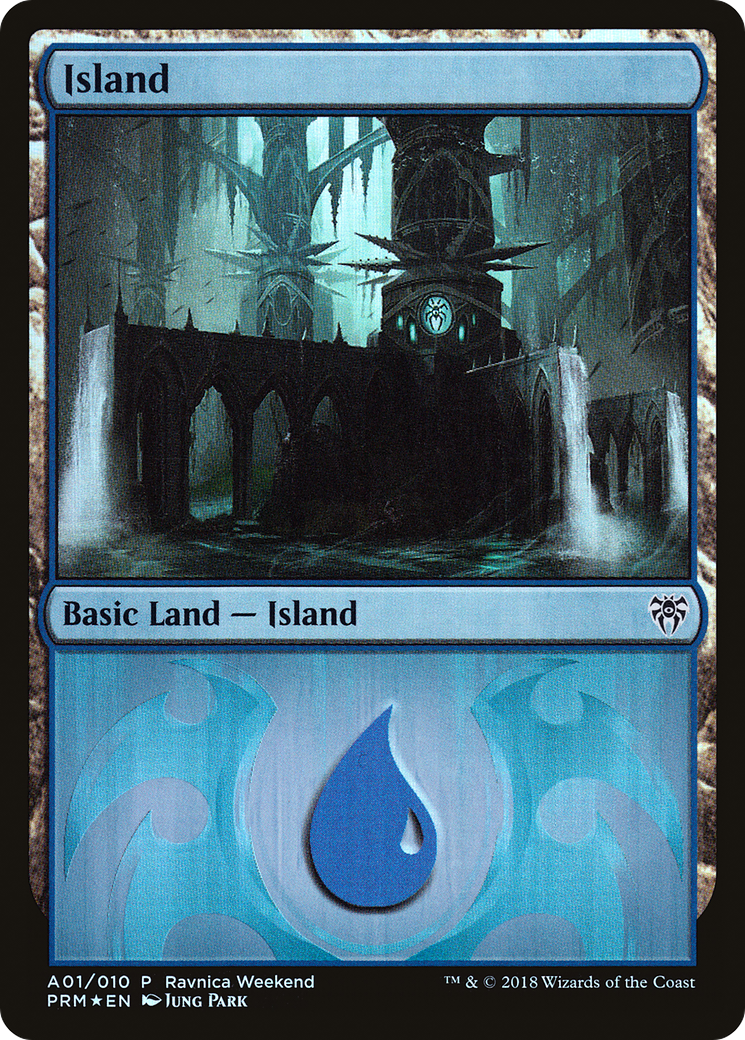 Island - Dimir (A01) (LARP-001) - GRN Ravnica Weekend Foil