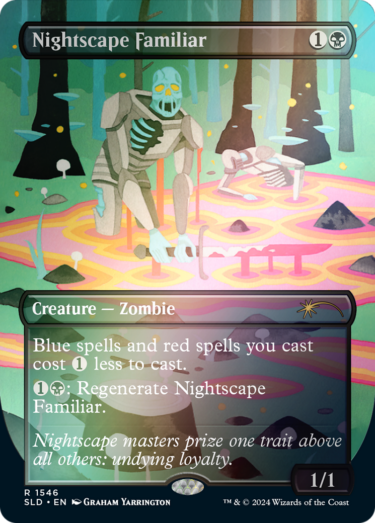 Nightscape Familiar (Rainbow Foil) (SLD-1546) - Secret Lair Drop (Borderless) Foil