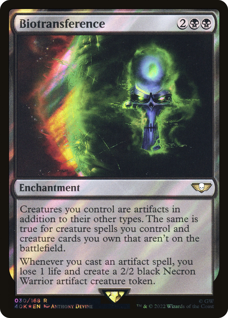 Biotransference (Surge Foil) (40K-030) - Warhammer 40,000 Commander Foil