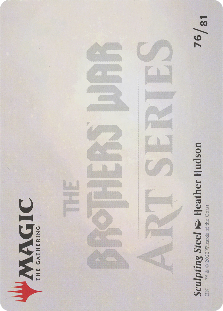 Sculpting Steel // Sculpting Steel (ABRO-076) - The Brothers' War Art Series (Borderless) Foil