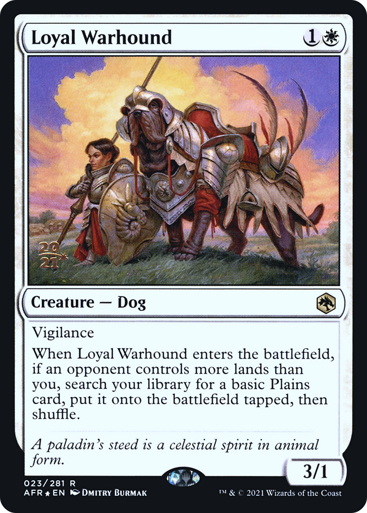 Loyal Warhound (PRE-023) - Adventures in the Forgotten Realms Promos Foil