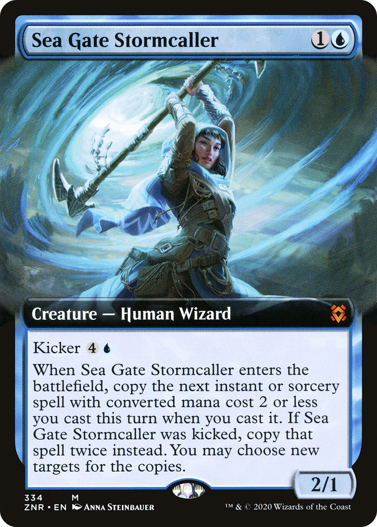 Sea Gate Stormcaller (Extended Art) (ZNR-334) - Zendikar Rising: (Extended Art)