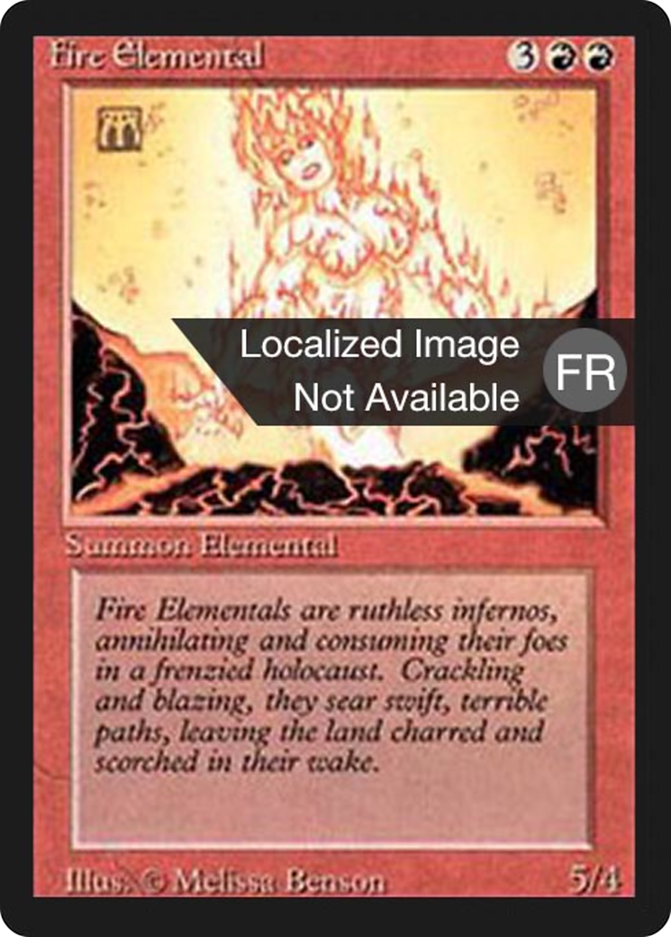 Fire Elemental (FBB-) - Foreign Black Border