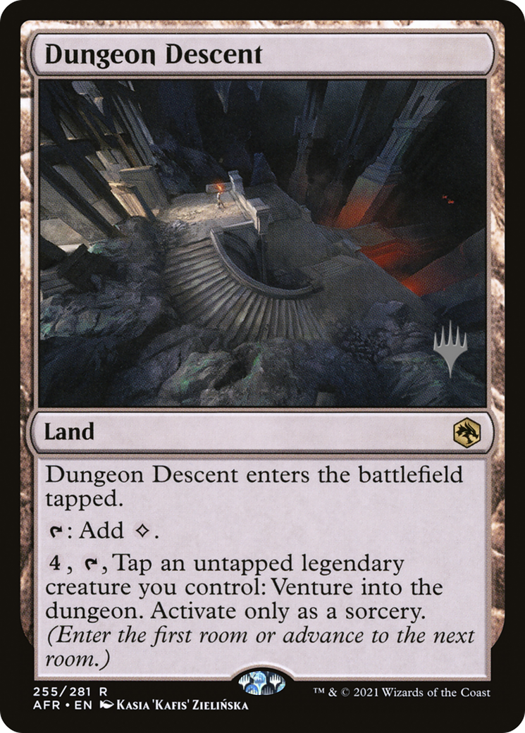 Dungeon Descent (PPAFR-255) - Adventures in the Forgotten Realms Promos Foil