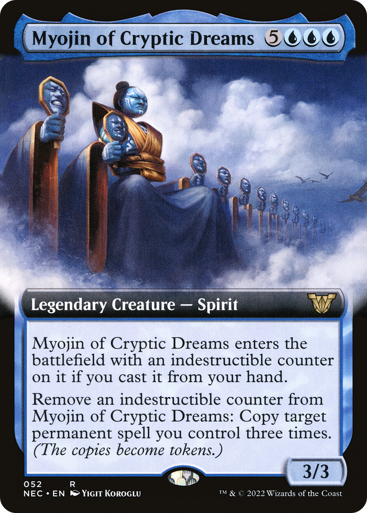 Myojin of Cryptic Dreams (Extended Art) (NEC-052) - Neon Dynasty Commander: (Extended Art)