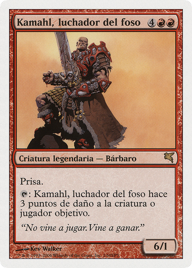 Kamahl, Pit Fighter (Italian) - "Kamahl, Combattente dell'Arena" (PSAL-0I1) - Salvat 2005