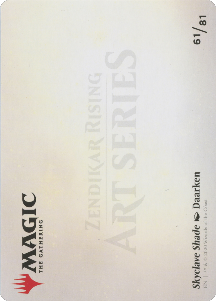 Skyclave Shade // Skyclave Shade (AZNR-061) - Zendikar Rising Art Series (Borderless) Foil