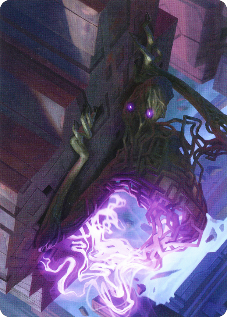 Skyclave Shade // Skyclave Shade (AZNR-061) - Zendikar Rising Art Series (Borderless) Foil