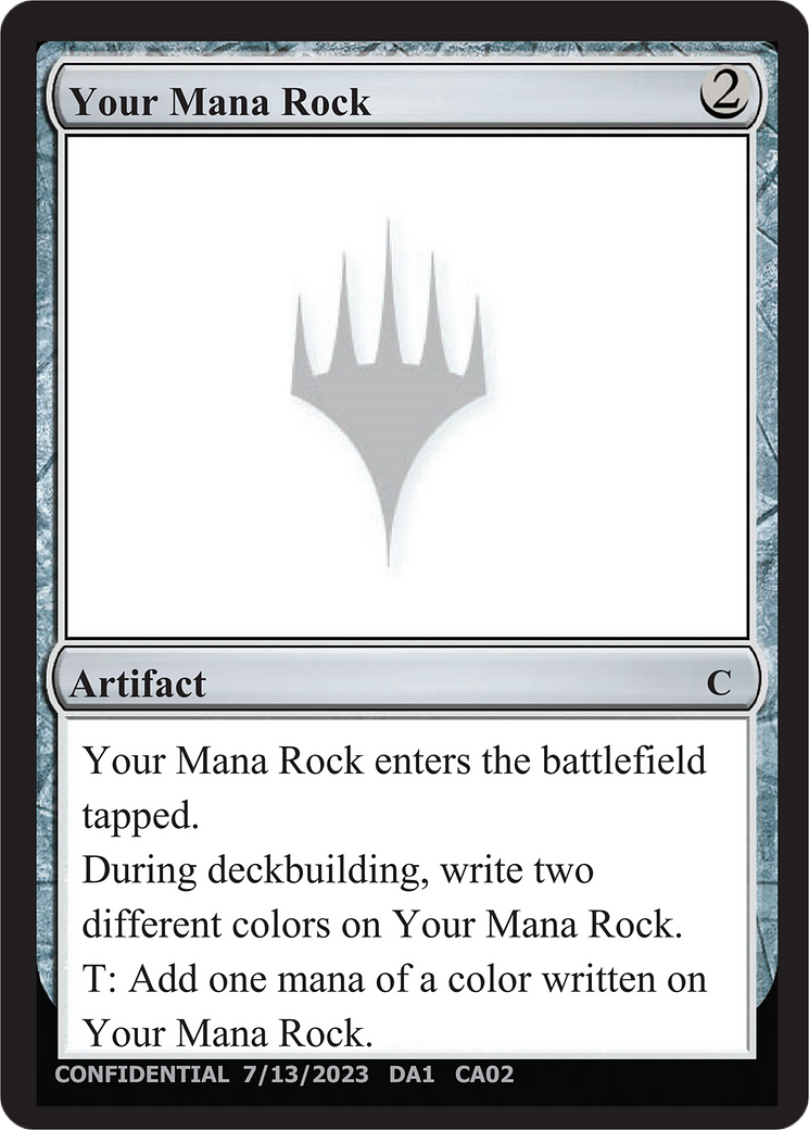 Your Mana Rock (UNK-CA02B) - Unknown Event