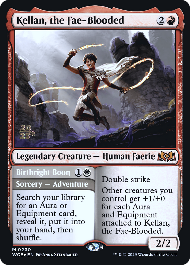 Kellan, the Fae-Blooded (PRE-230) - Wilds of Eldraine Promos Foil